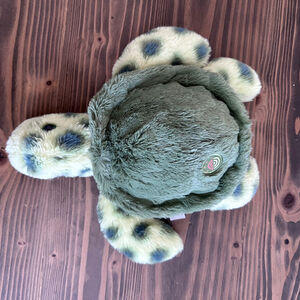 Fahlo Turtle Plush Green Beige Spotted Stuffed Animal 10" No Tracking Code